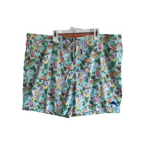 Tommy‎ Bahama Mens XXL Naples Dad Trunks Palm Bonita Coconut Cocktail Normcore